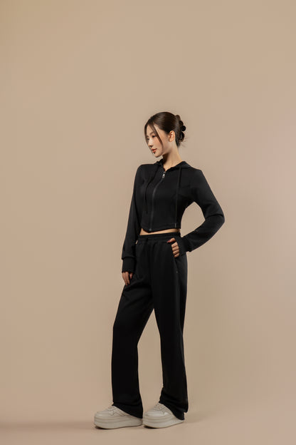 DY 雲朵棉直筒鬆緊腰長褲