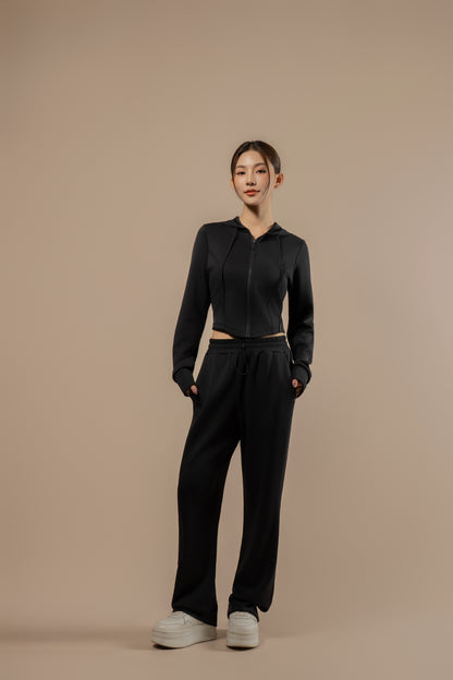 DY 雲朵棉直筒鬆緊腰長褲