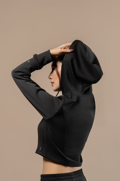 DY 雲朵棉連帽修腰外套