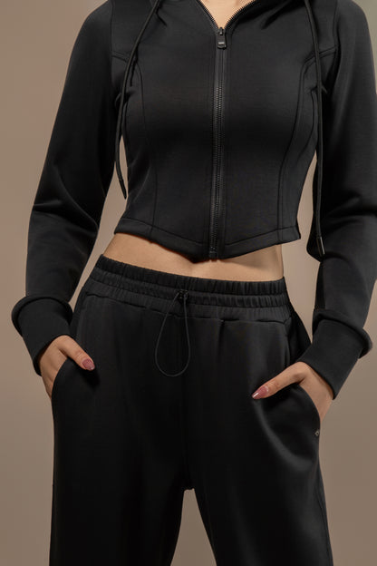 DY 雲朵棉連帽修腰外套