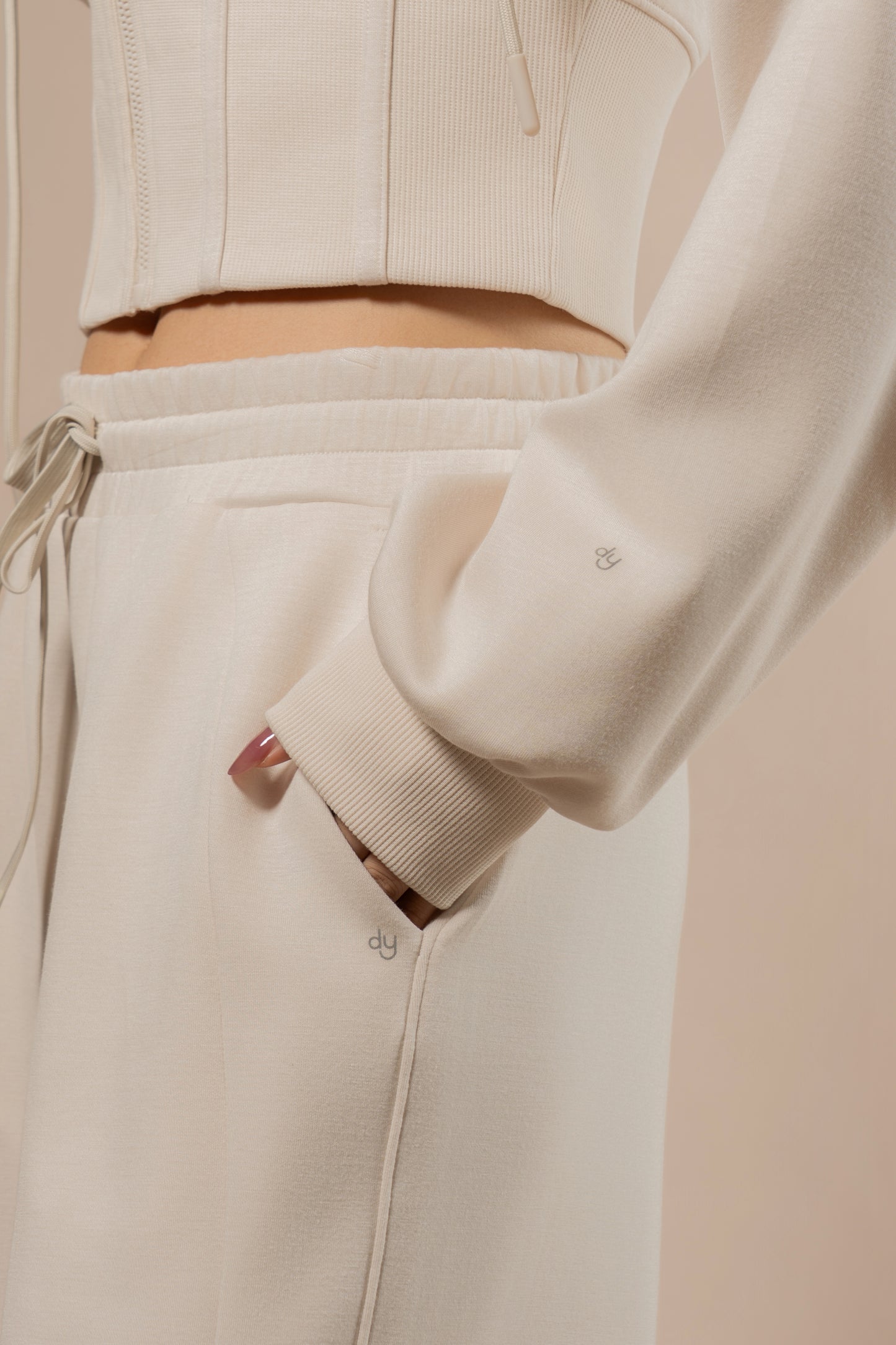 DY 雲朵棉抽繩直筒運動褲