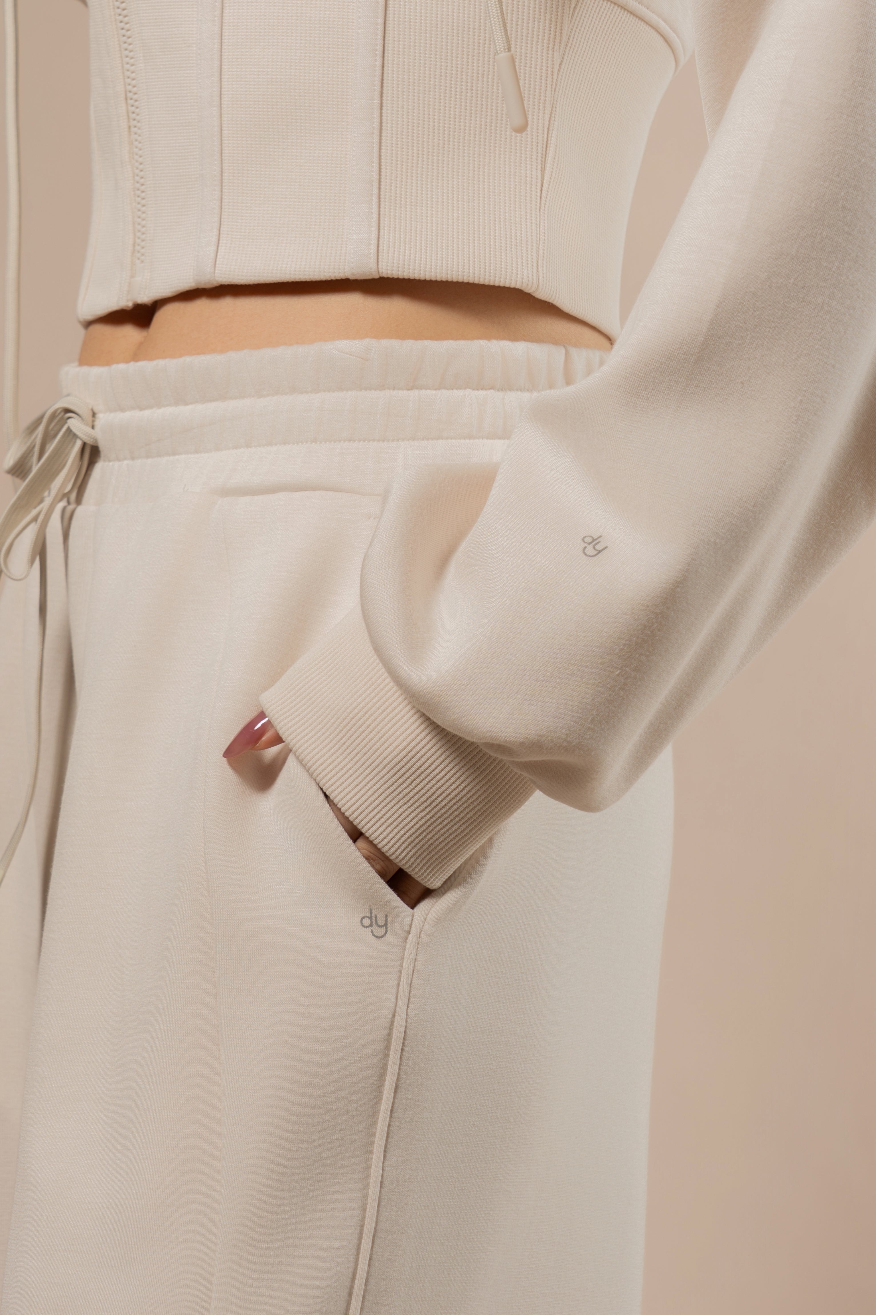 DY 雲朵棉抽繩直筒運動褲