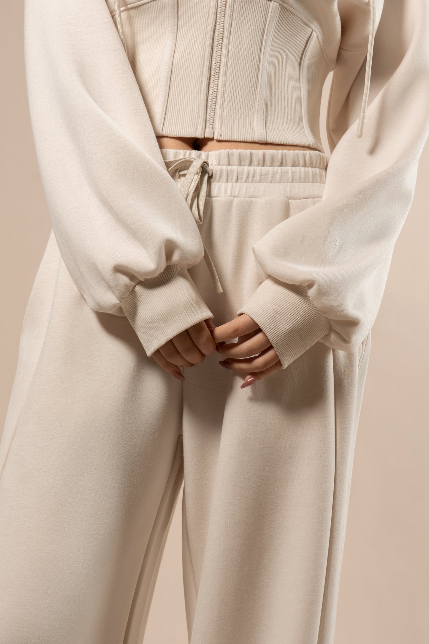 DY 雲朵棉連帽魚骨修腰外套