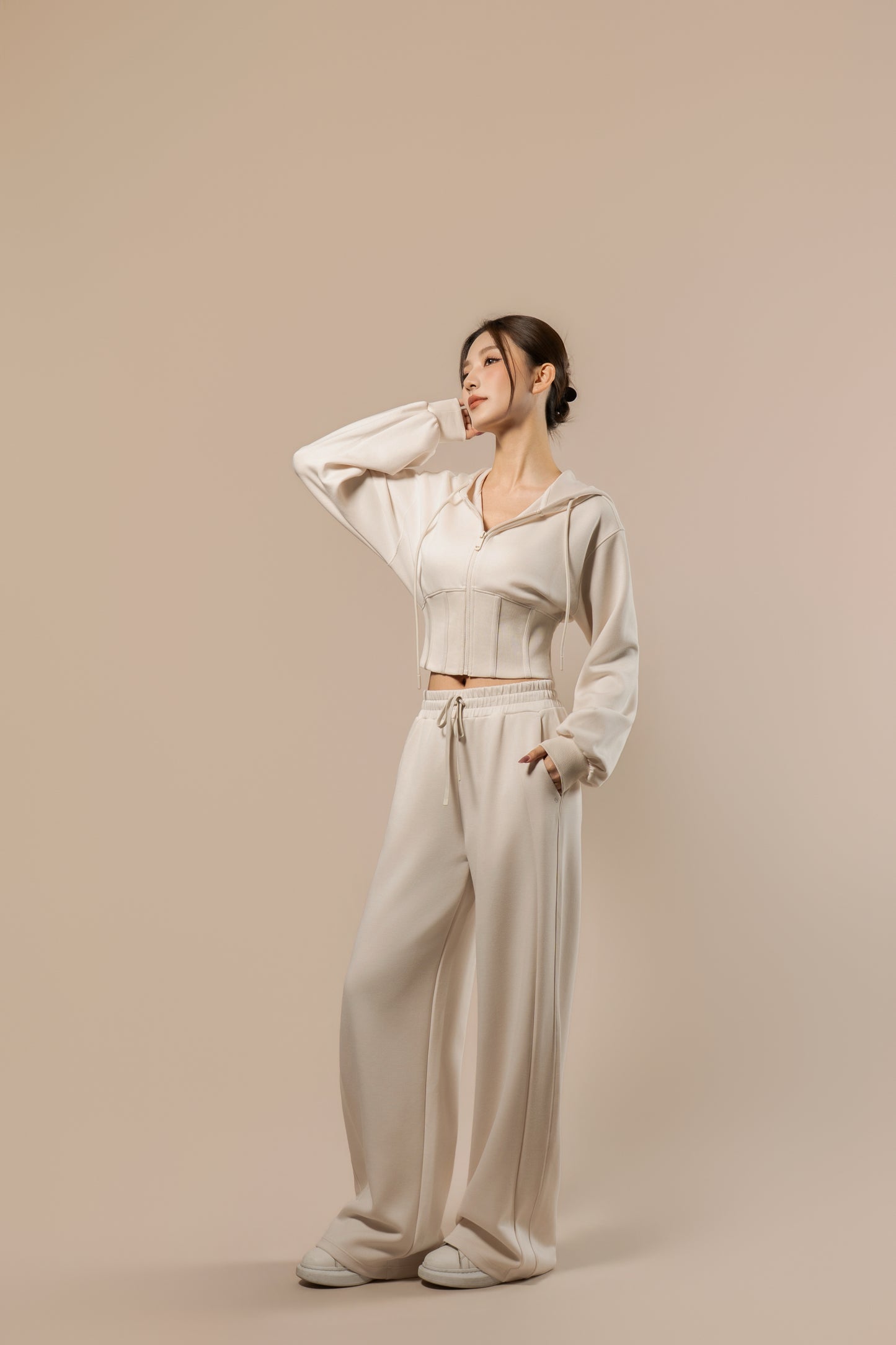 DY 雲朵棉抽繩直筒運動褲