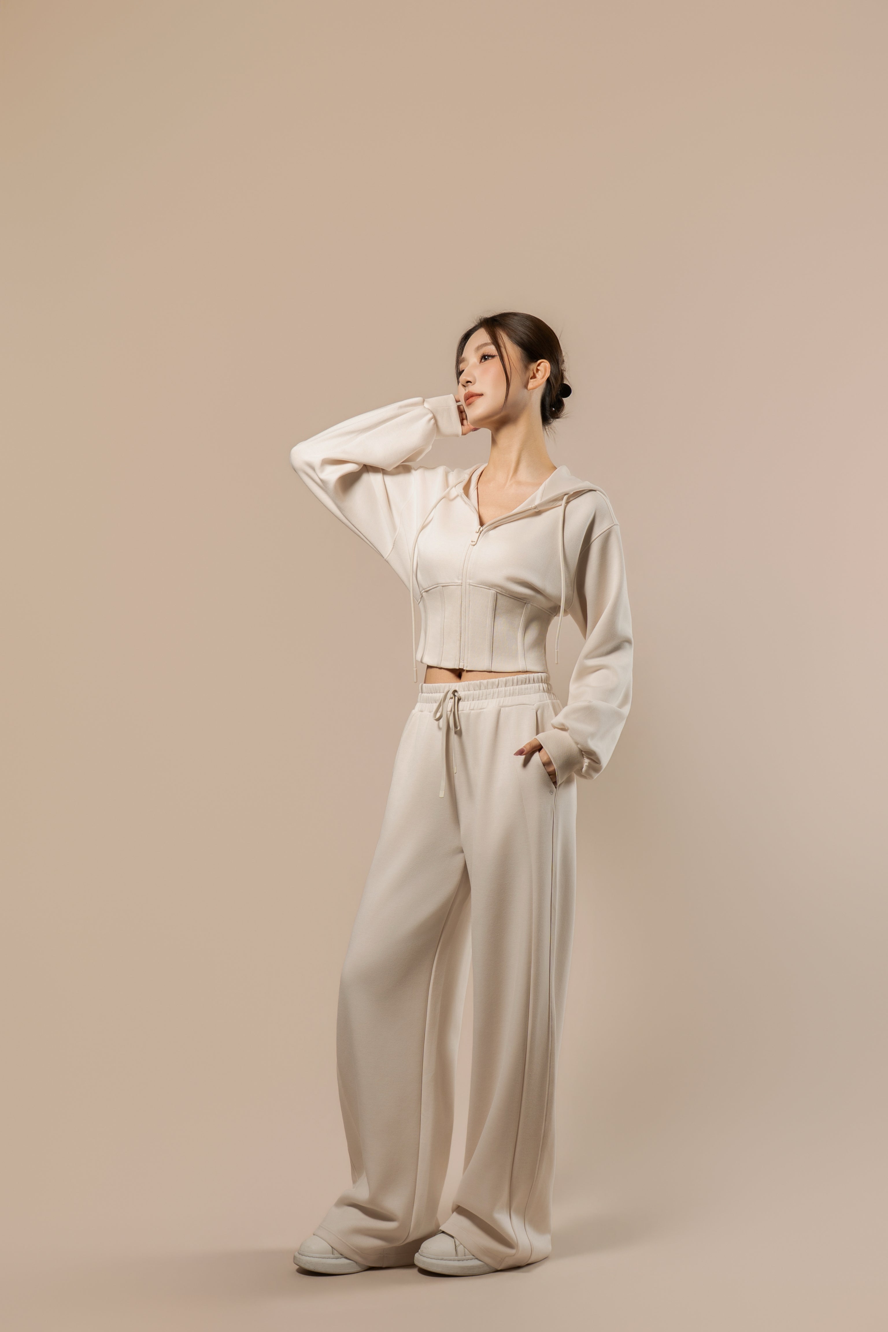 DY 雲朵棉抽繩直筒運動褲