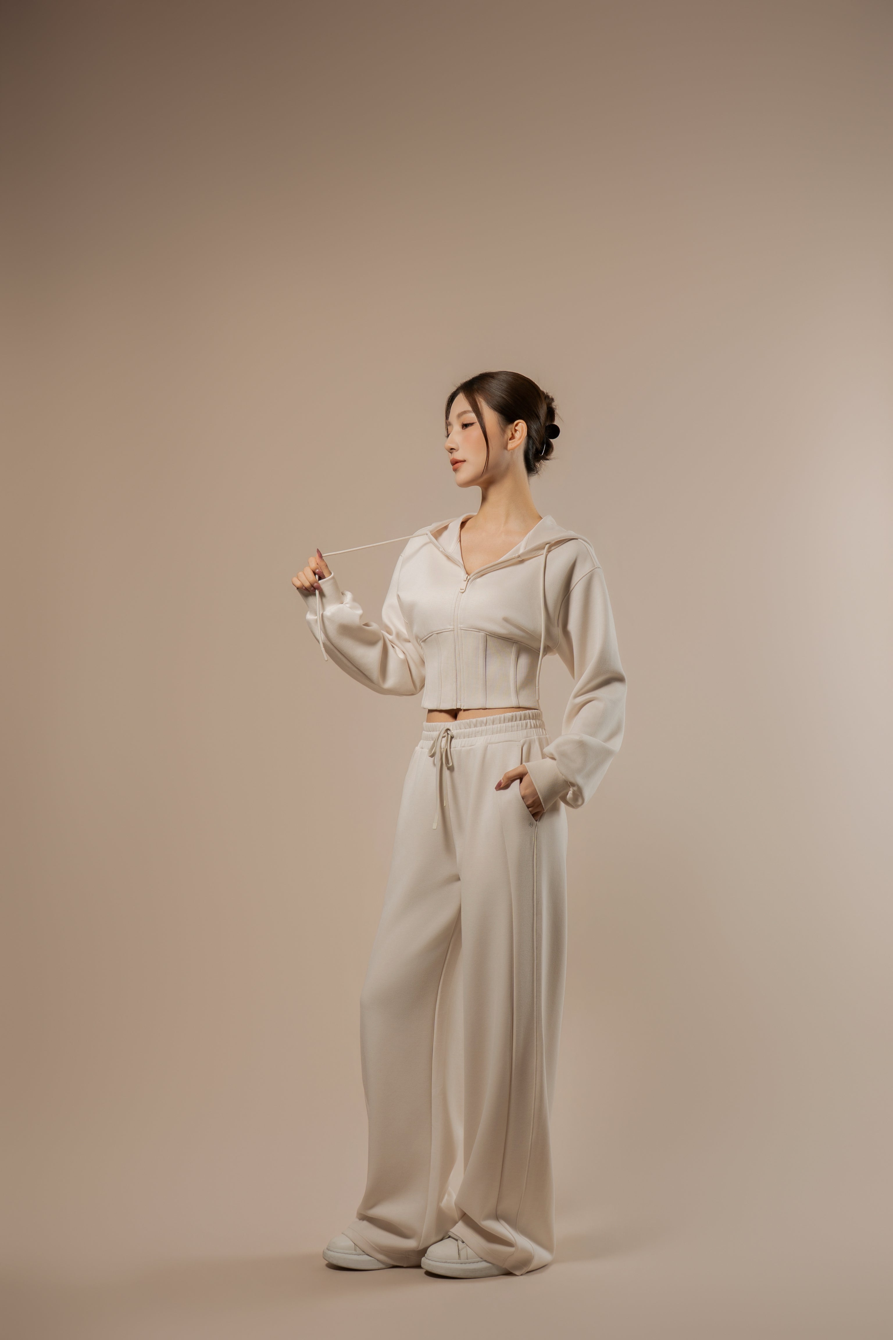 DY 雲朵棉抽繩直筒運動褲