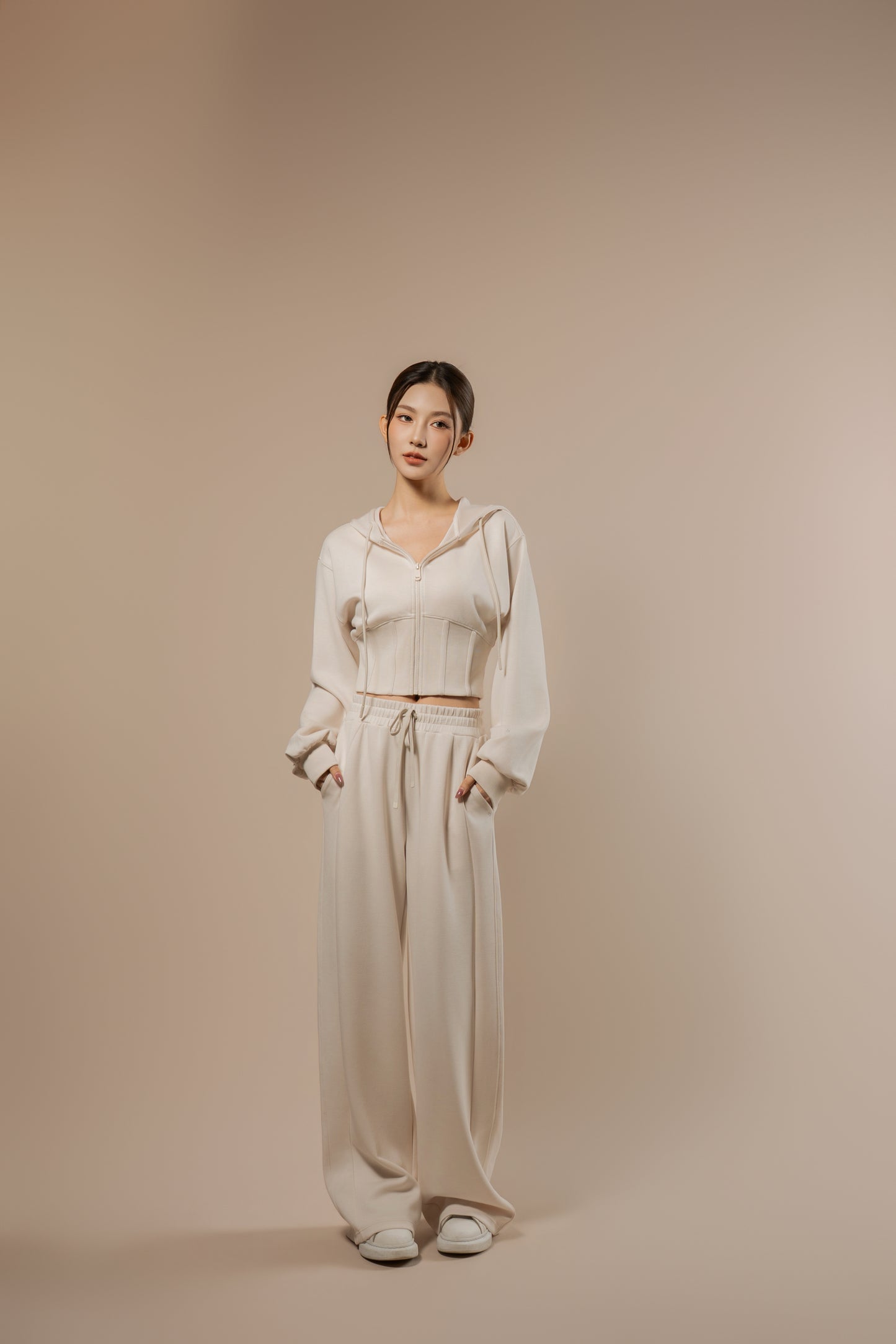 DY 雲朵棉抽繩直筒運動褲