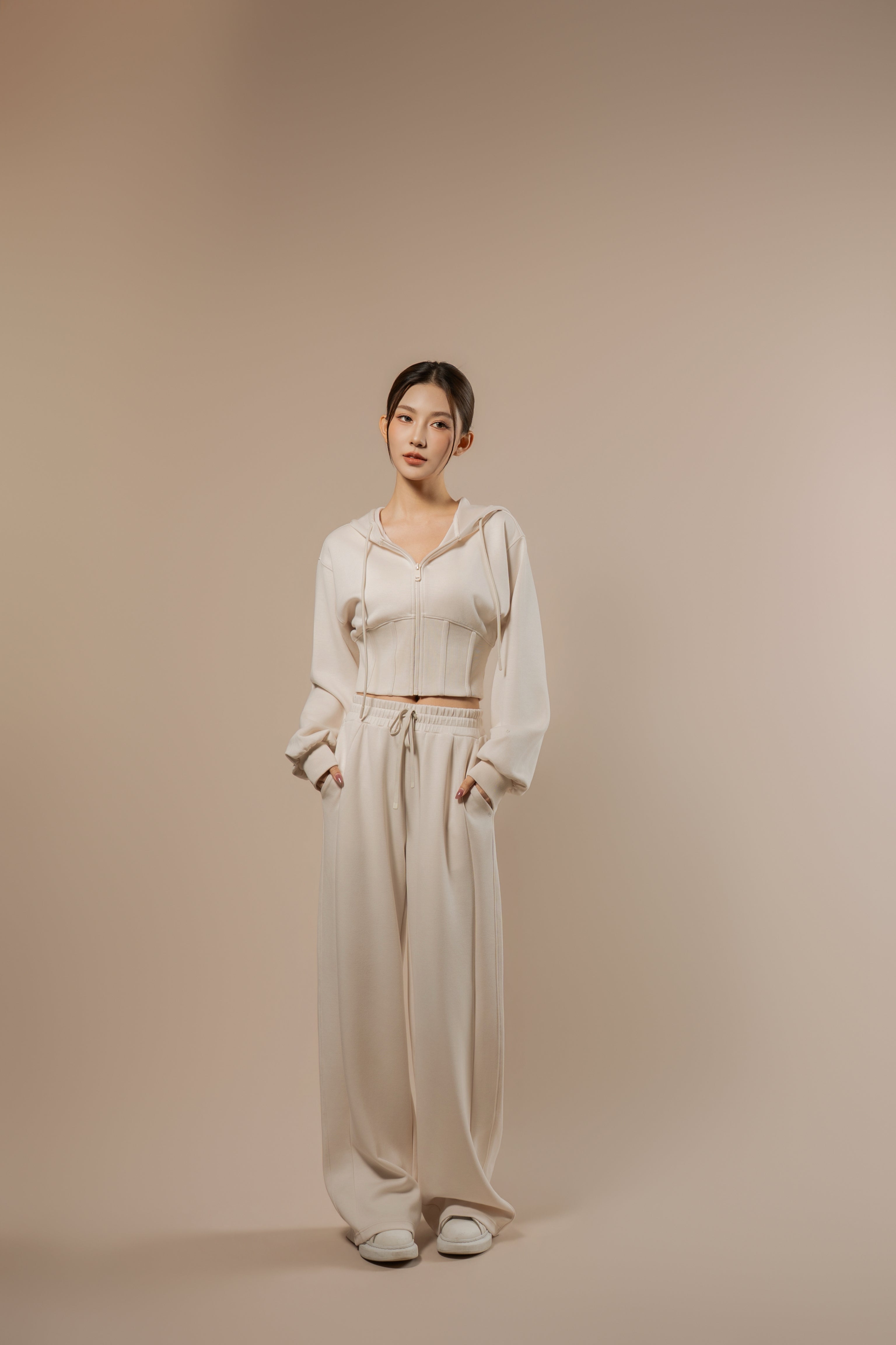 DY 雲朵棉抽繩直筒運動褲