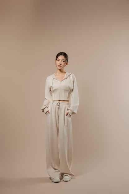 DY 雲朵棉抽繩直筒運動褲