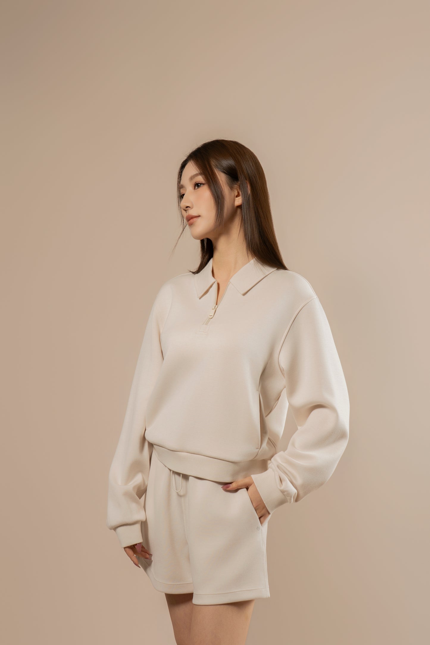 DY 雲朵棉POLO半拉鏈衛衣