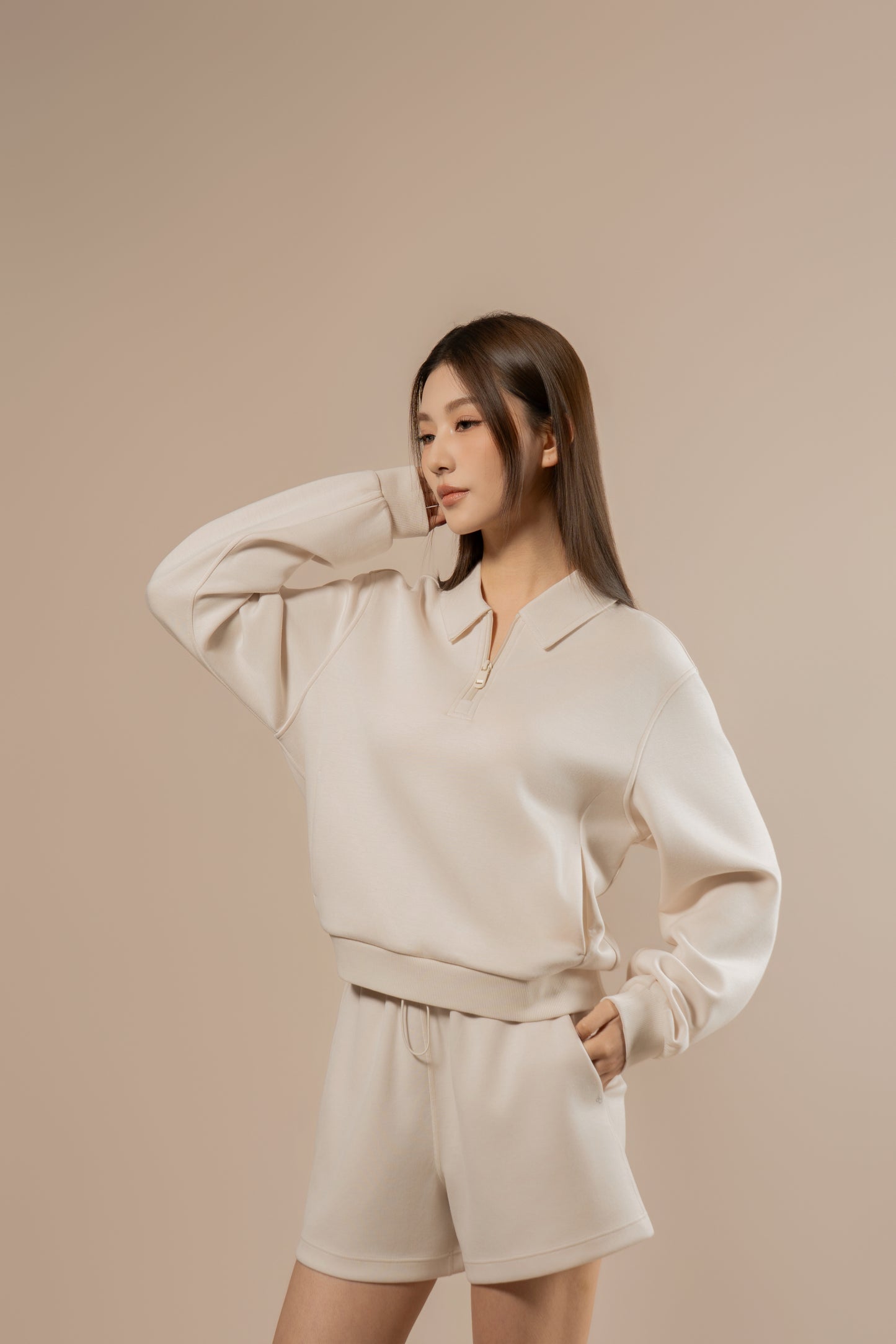 DY 雲朵棉POLO半拉鏈衛衣