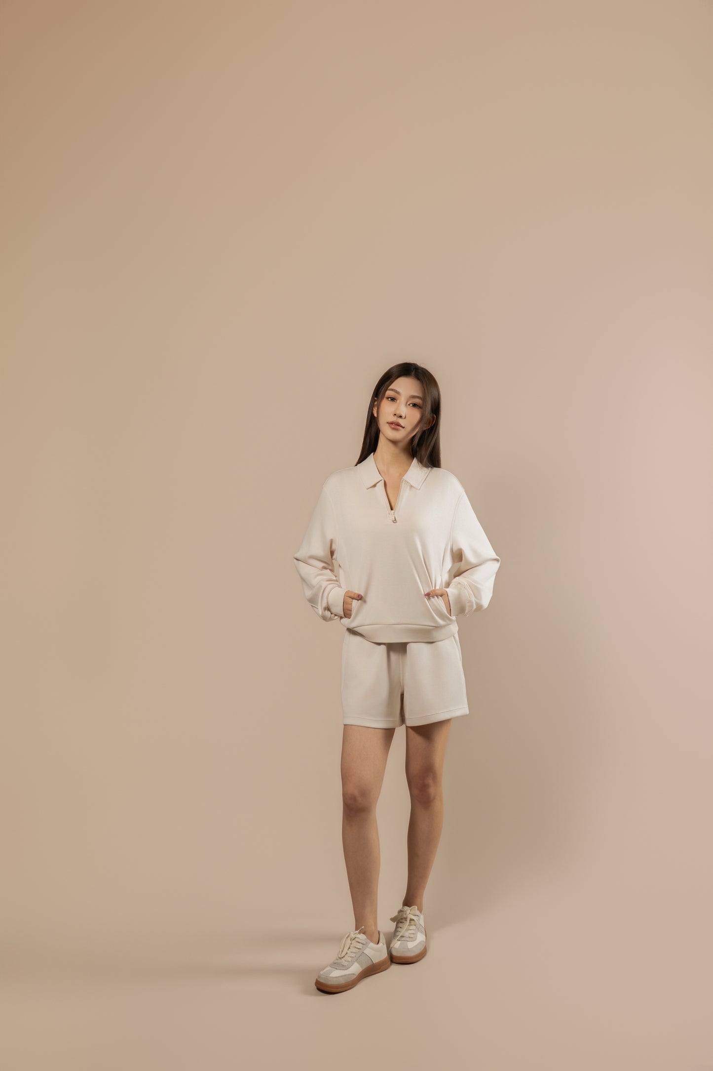 DY 雲朵棉POLO半拉鏈衛衣