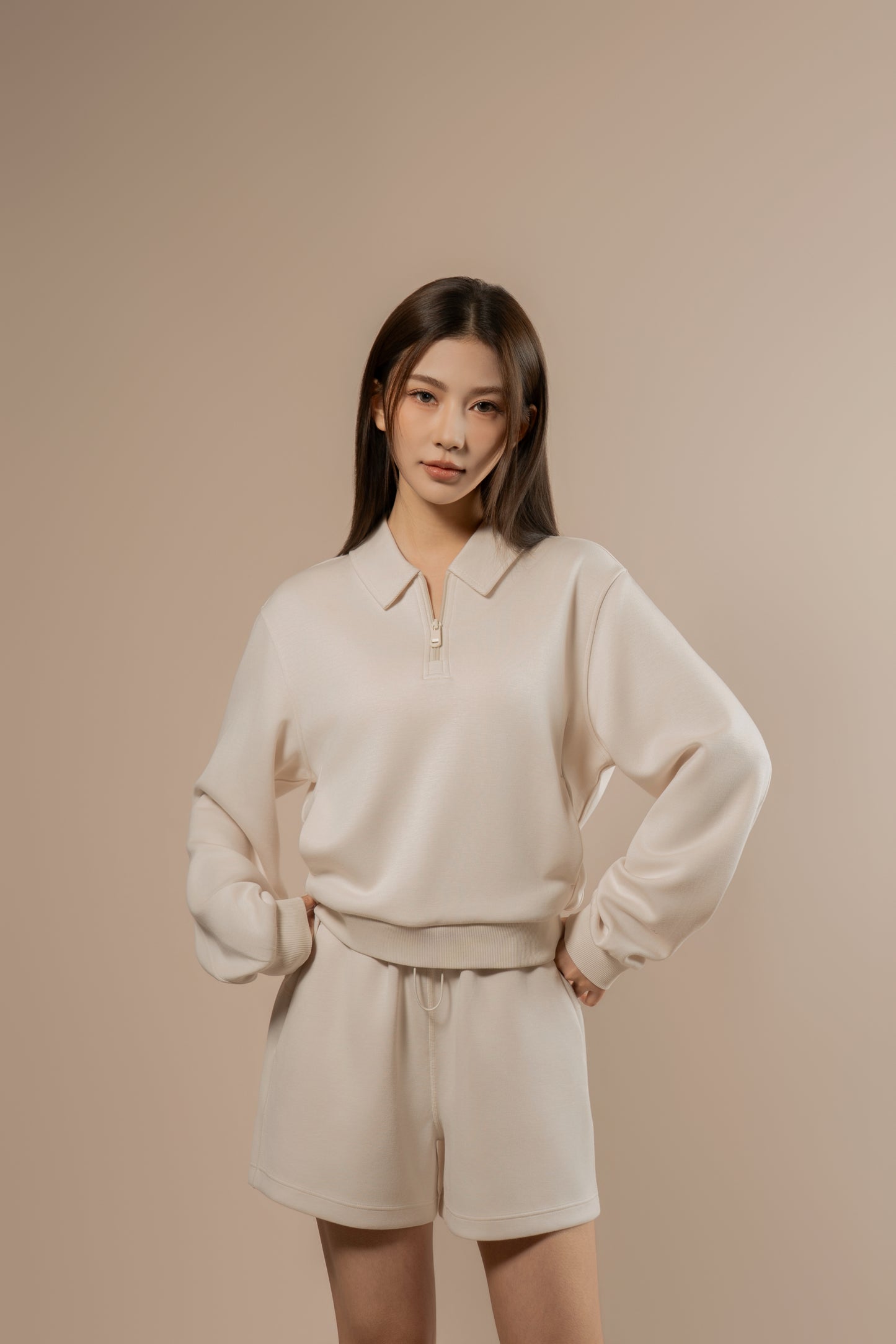 DY 雲朵棉POLO半拉鏈衛衣