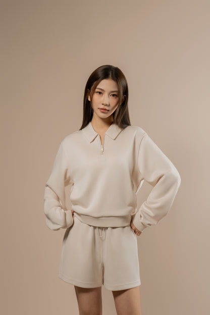 DY 雲朵棉POLO半拉鏈衛衣