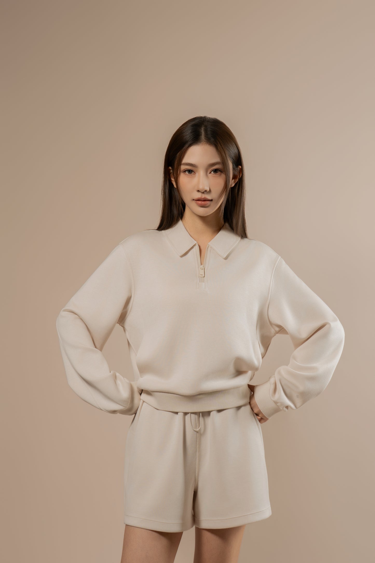 DY 雲朵棉POLO半拉鏈衛衣