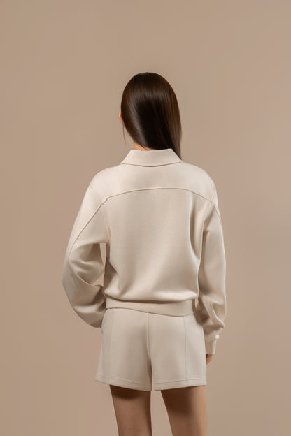 DY 雲朵棉POLO半拉鏈衛衣