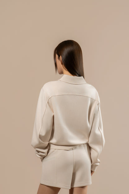 DY 雲朵棉POLO半拉鏈衛衣