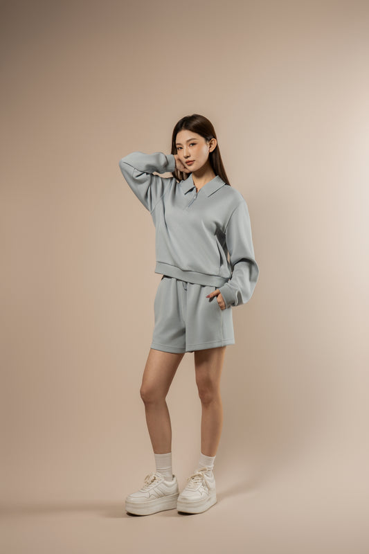 DY 雲朵棉POLO半拉鏈衛衣