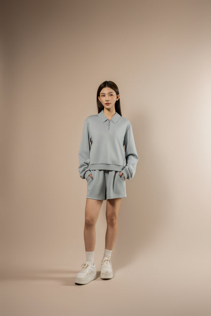 DY 雲朵棉POLO半拉鏈衛衣