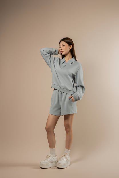 DY 雲朵棉POLO半拉鏈衛衣