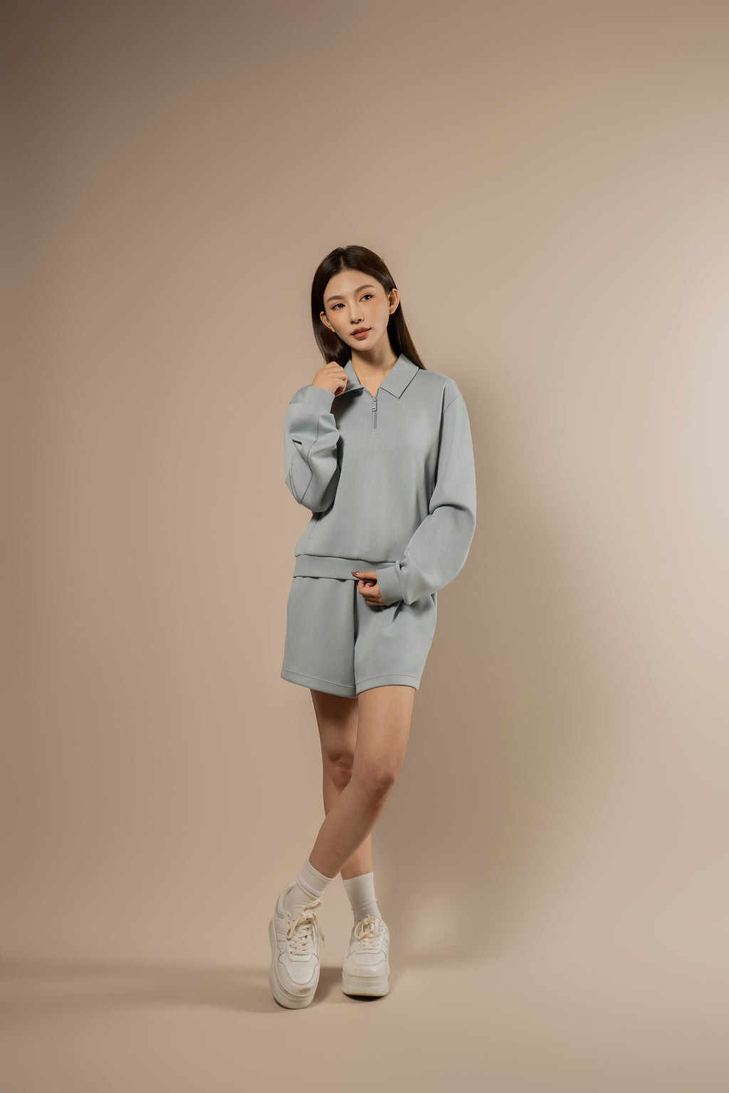 DY 雲朵棉POLO半拉鏈衛衣