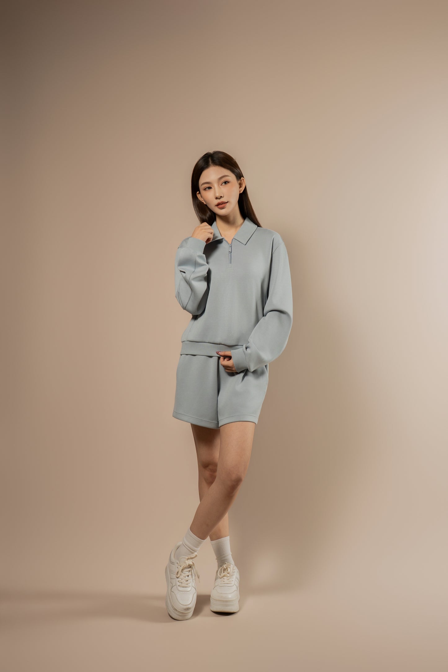 DY 雲朵棉POLO半拉鏈衛衣