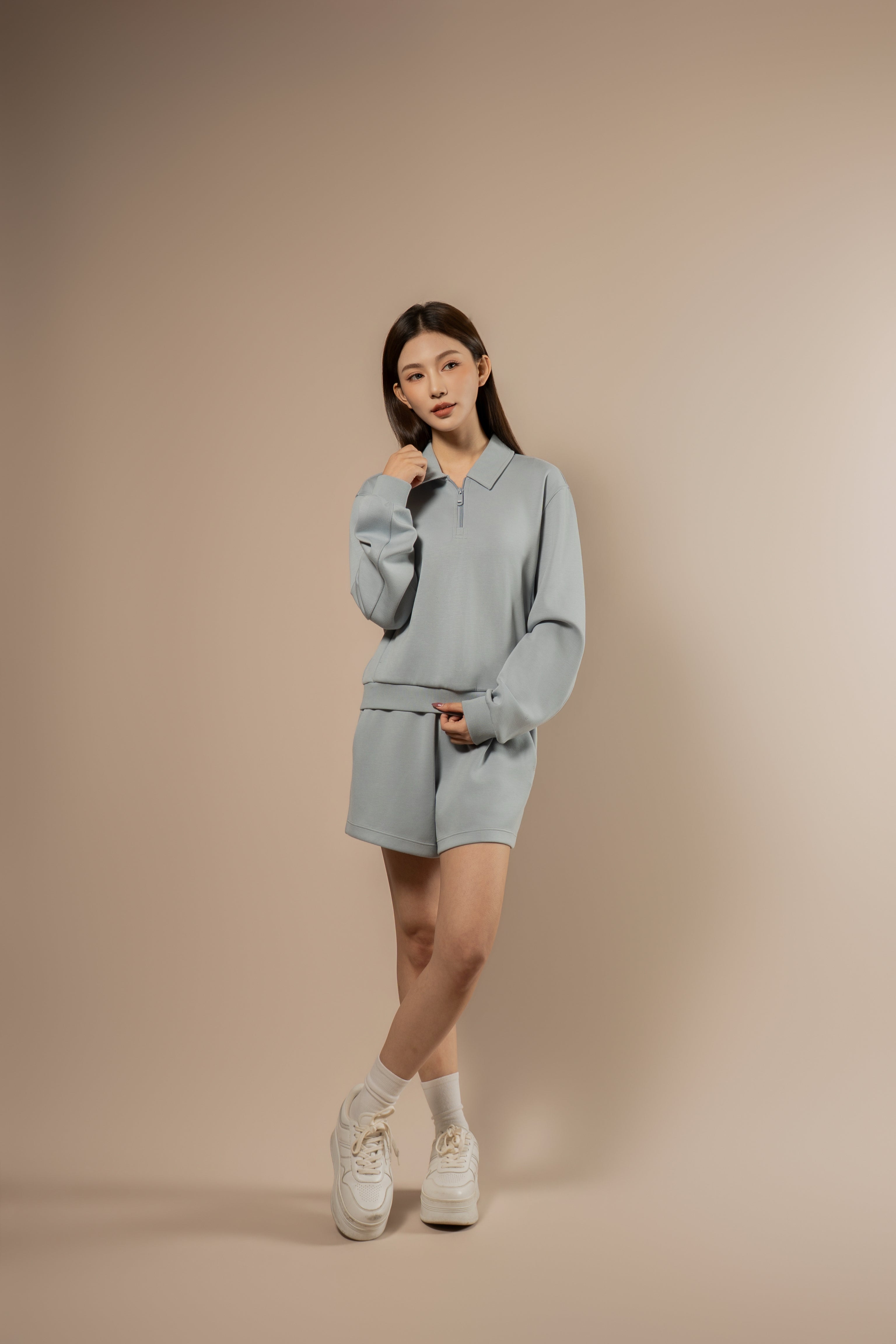 DY 雲朵棉POLO半拉鏈衛衣