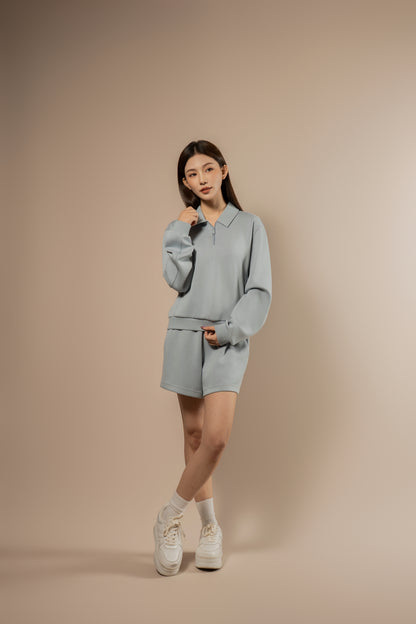 DY 雲朵棉POLO半拉鏈衛衣