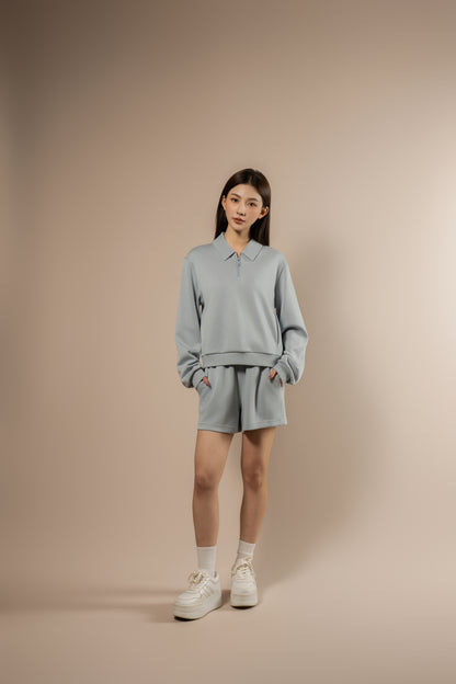 DY 雲朵棉POLO半拉鏈衛衣