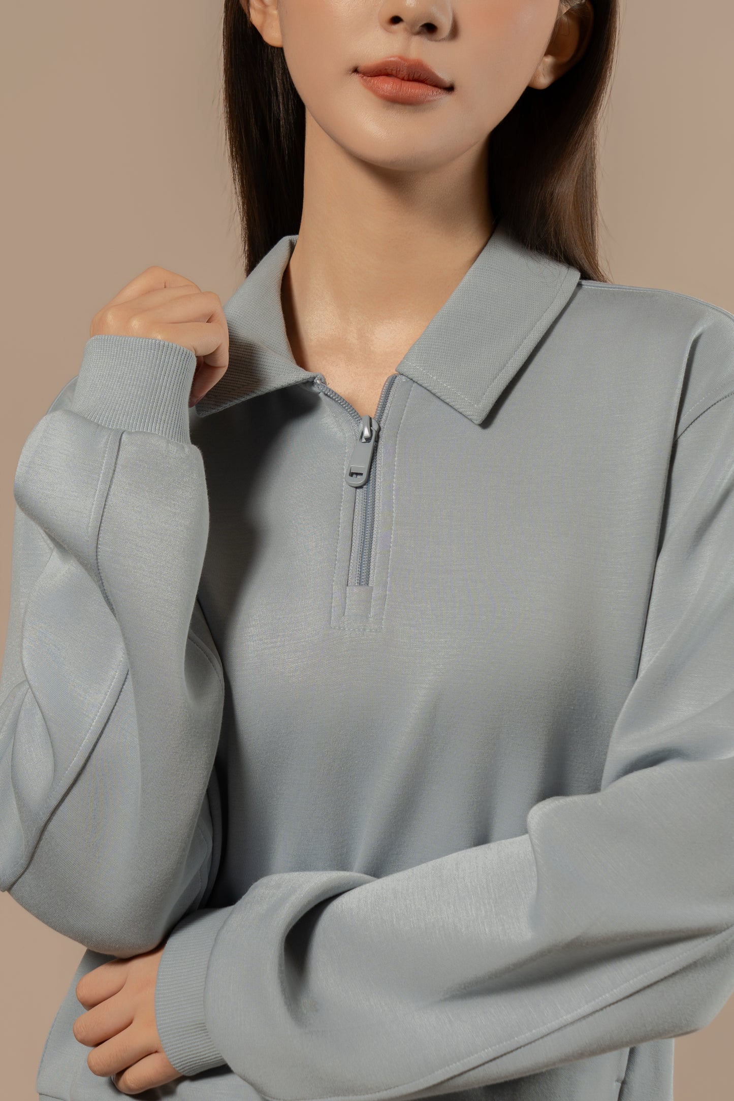 DY 雲朵棉POLO半拉鏈衛衣