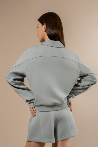 DY 雲朵棉POLO半拉鏈衛衣