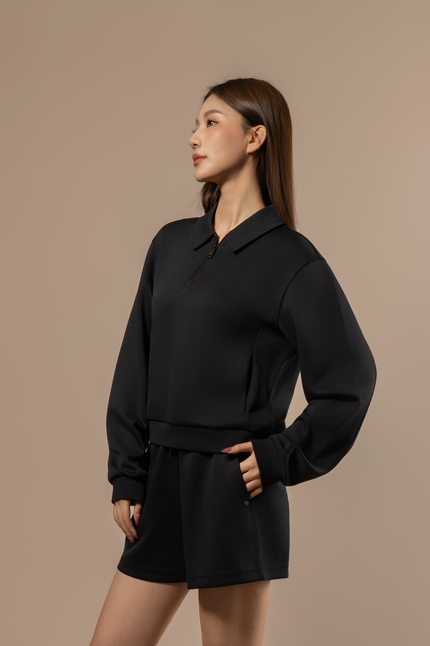 DY 雲朵棉POLO半拉鏈衛衣