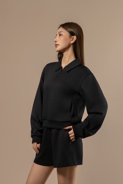 DY 雲朵棉POLO半拉鏈衛衣