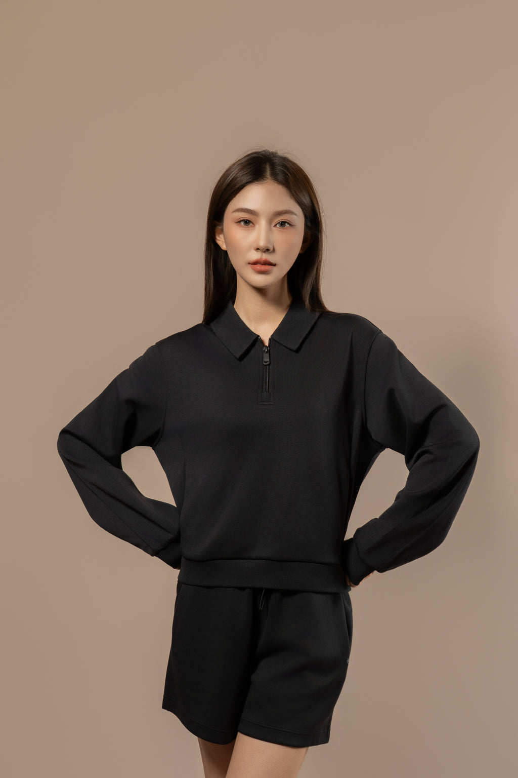 DY 雲朵棉POLO半拉鏈衛衣