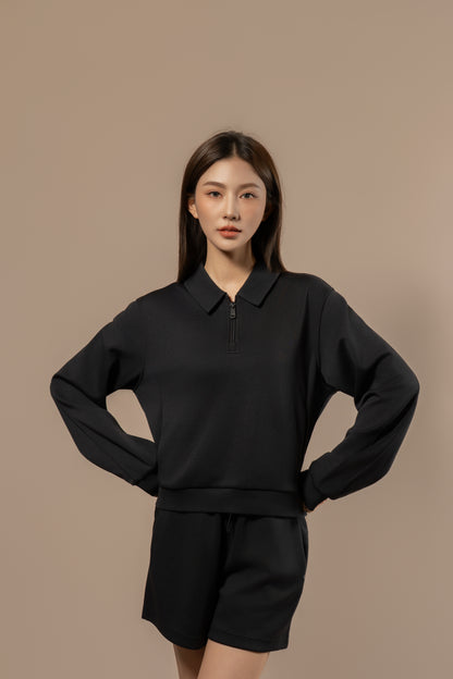 DY 雲朵棉POLO半拉鏈衛衣