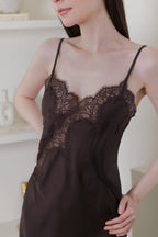 DCMR 法式天絲蕾絲拼接連身裙