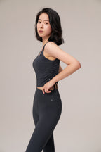 DY 設計感抽繩u領背心 Dramstring padded vest