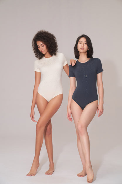 DY 帶鑽短袖款連身衣 Diamond Short-sleeved bodysuit