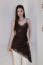 DCMR 法式天絲蕾絲拼接連身裙