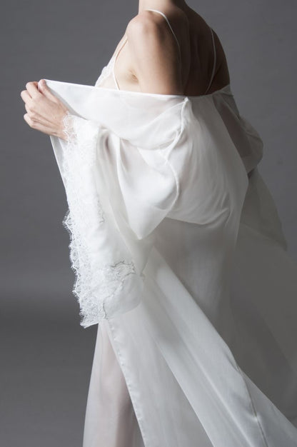 LAYALINA ALEXANDRIA Long Satin Robe