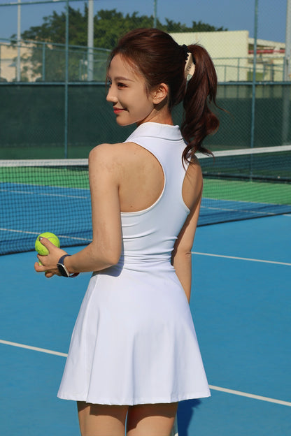 DY POLO連身A字收腰網球裙