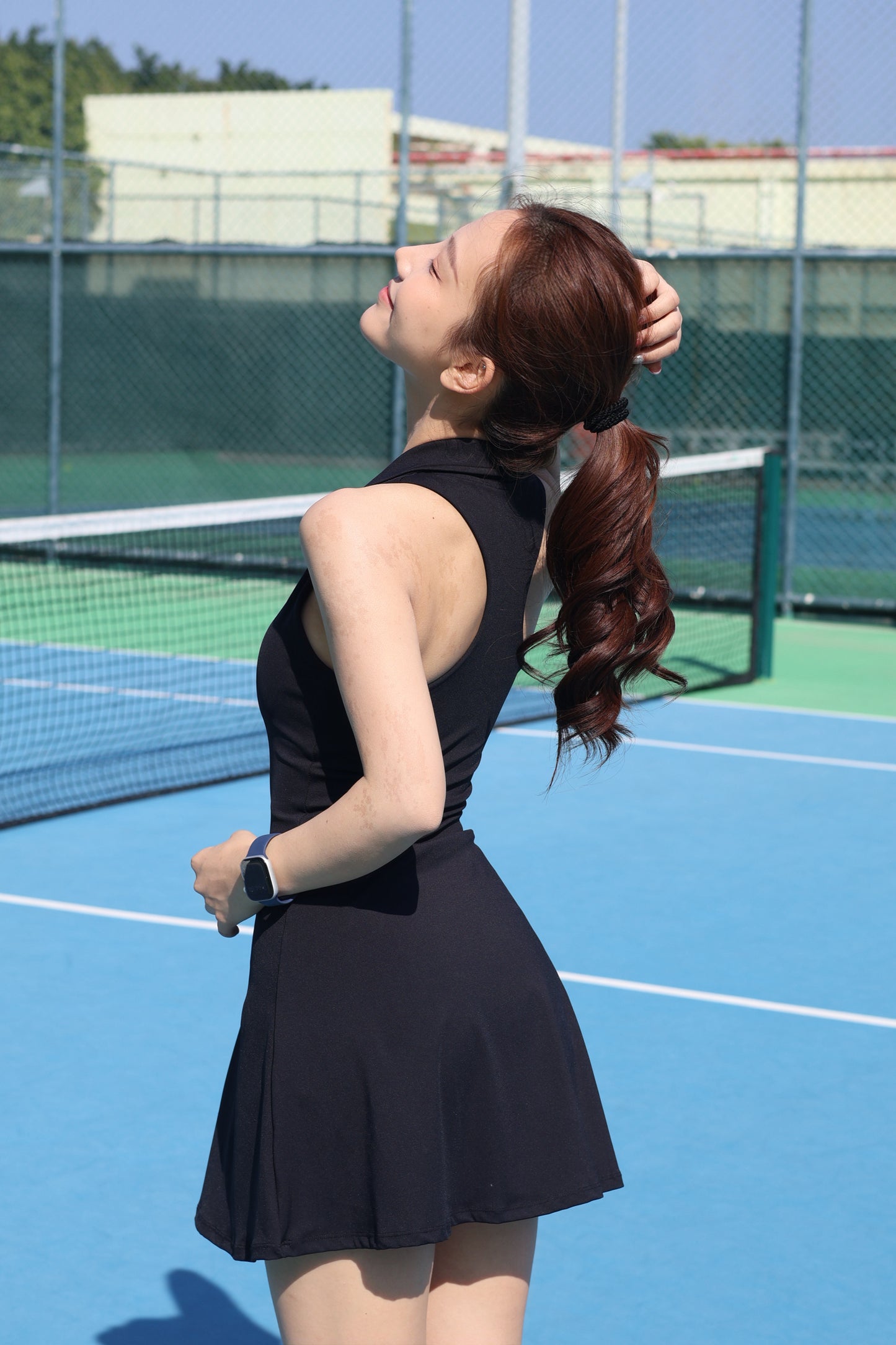 DY POLO連身A字收腰網球裙