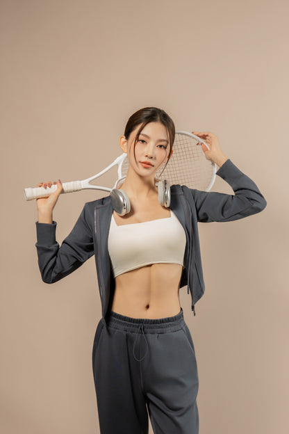 DY 雲朵棉連帽修腰外套