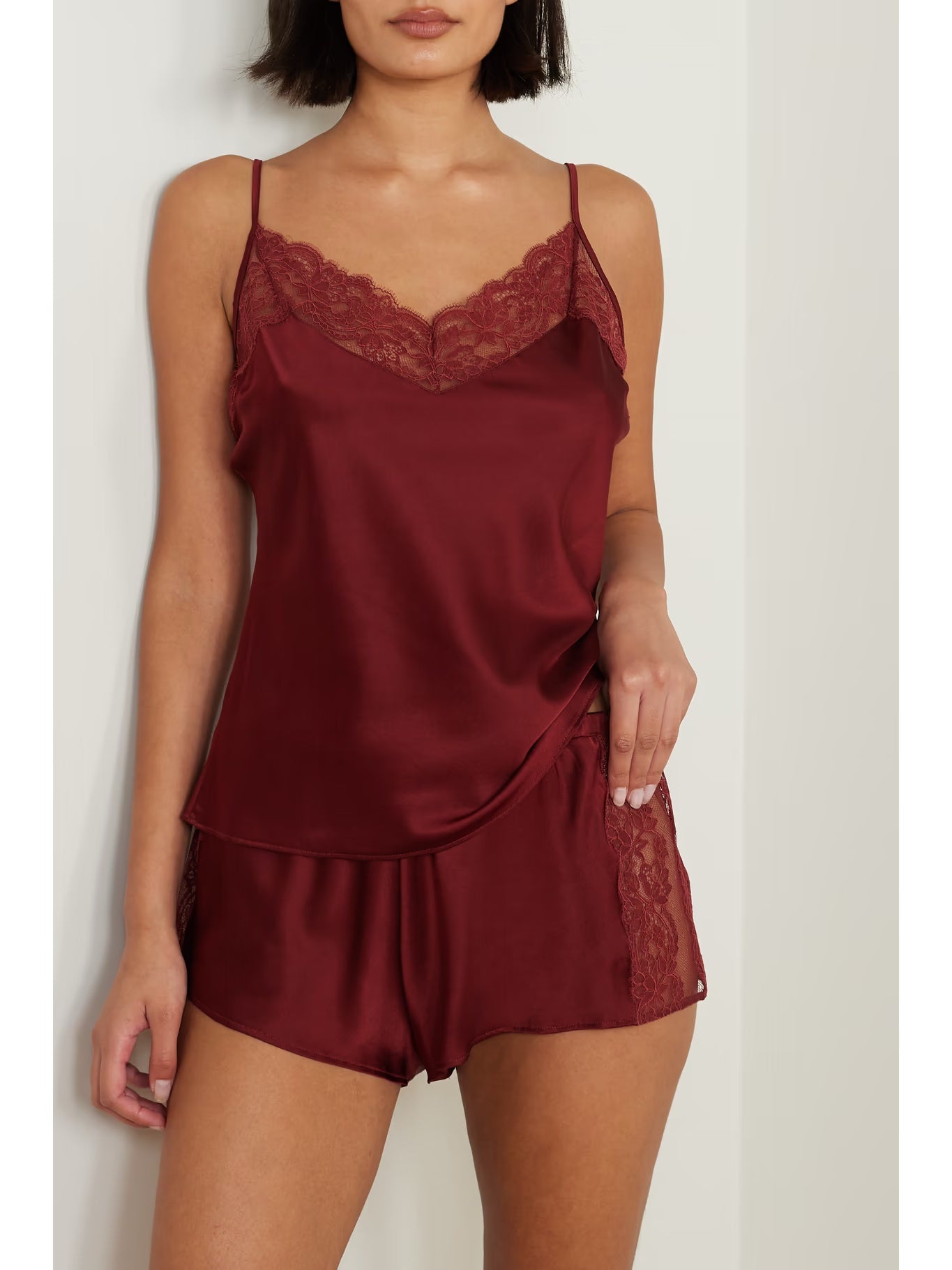 COOC DE MER Seraphine Camisole Mahogany & Short Mahogany