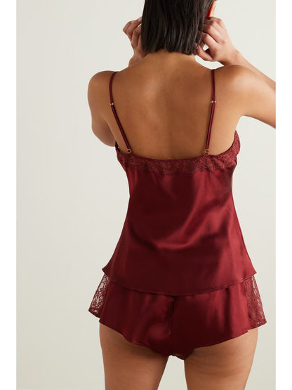 COOC DE MER Seraphine Camisole Mahogany & Short Mahogany