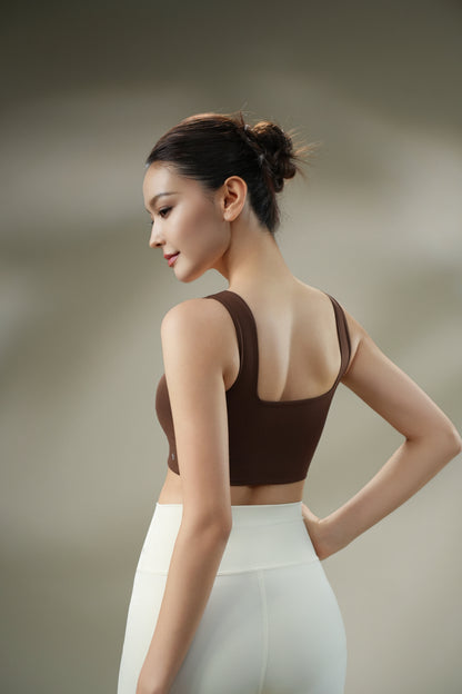 DY 寬肩帶舒適運動內衣 ESSENTIAL SQUARE NECK BRA TOP