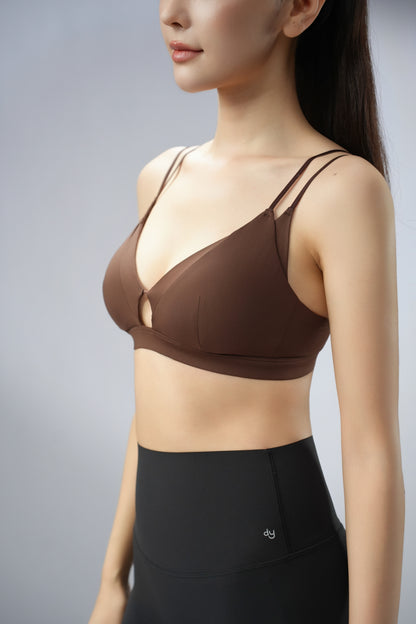 DY 小胸聚攏雙肩帶鏤空運動內衣
