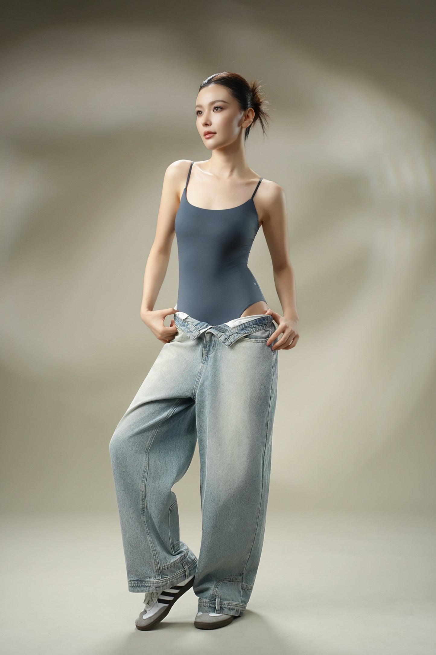 DY 性感美式吊帶連體衣