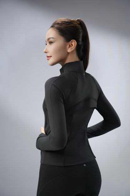 DY 掐腰立領運動長袖防曬外套