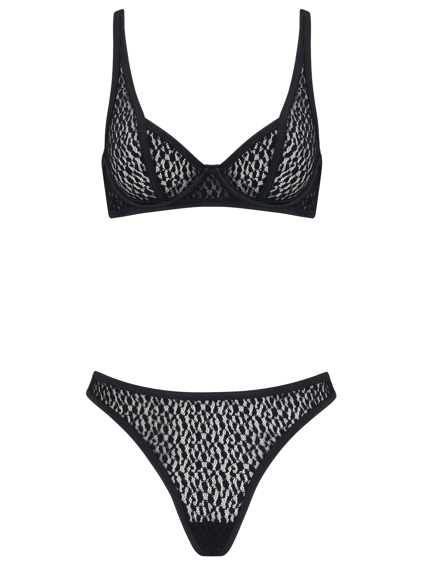 COCO DE MER Lana Plunge Bra & Bikini Brief